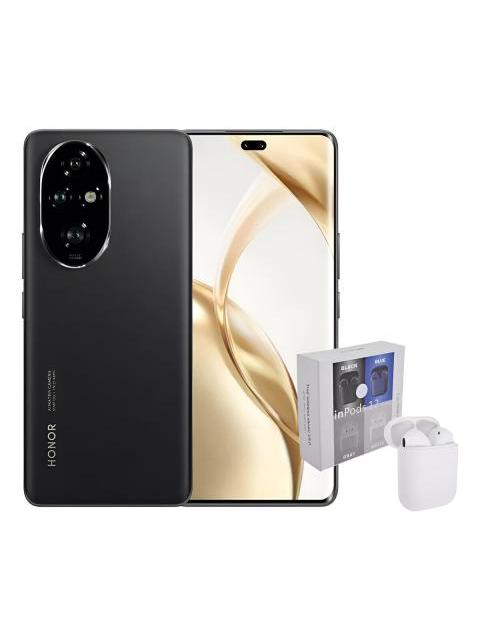 HONOR 200 PRO DUAL SIM 512GB 12RAM BLACK + AIRPODS GENERICOS NEGRO