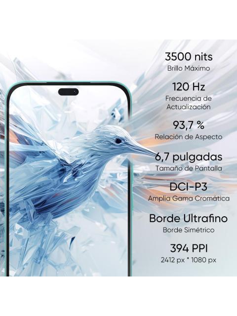 HONOR 400 LITE 5G DUAL SIM 256 GB 12 GB DE RAM 5230 MAH 6.7 PULGADAS ANDROID 15 VERDE - Imagen 3
