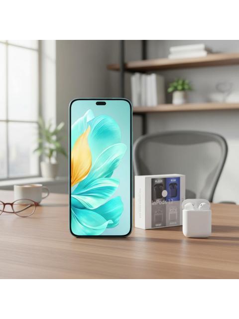 HONOR NUMBER SERIES HONOR 200 DUAL SIM 512 GB VERDE ESMERALDA 12 GB RAM + AIRPODS GENERICOS VERDE - Imagen 3