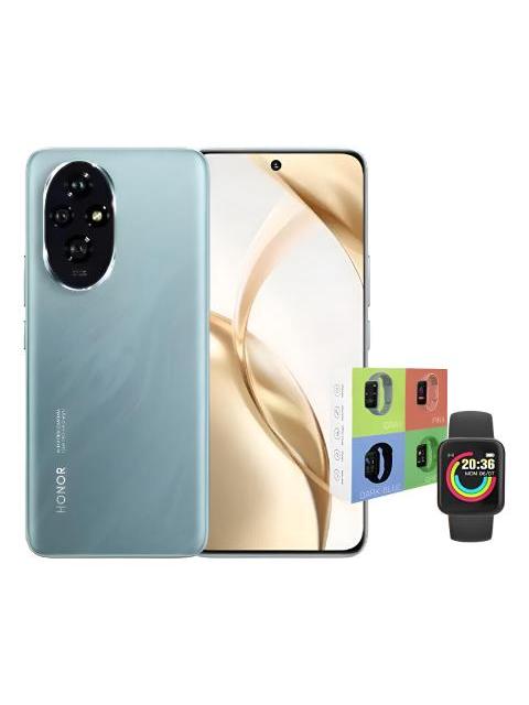 HONOR NUMBER SERIES HONOR 200 DUAL SIM 512 GB VERDE ESMERALDA 12 GB RAM + SMARTWATCH MACARON VERDE