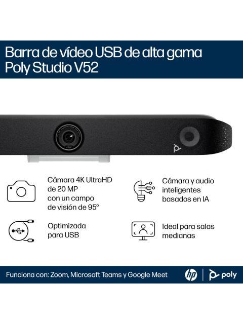 HP SISTEMA DE VIDEOCONFERENCIA STUDIO V52 1 X HDMI USB-A-USB-C - Imagen 6