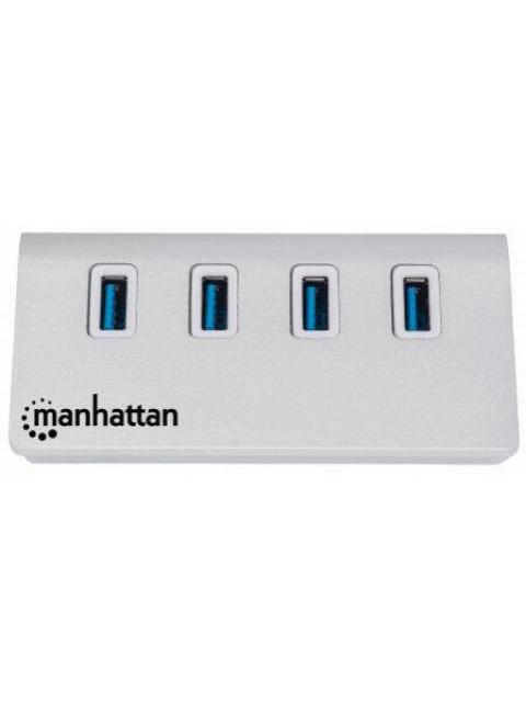 MANHATTAN HUB USB A 3.1 MACHO - 4X USB A 3.0 HEMBRA 5000 MBIT-S BLANCO - Imagen 2