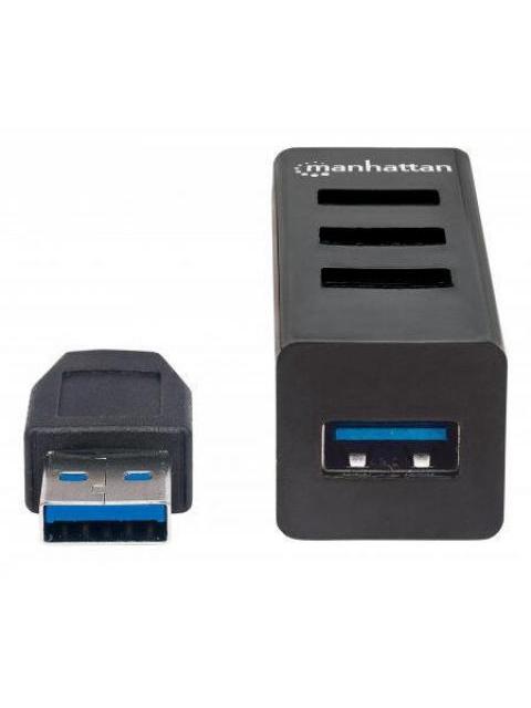 MANHATTAN HUB USB A 3.0 DE 4 PUERTOS 5000 MBIT-S NEGRO - Imagen 2