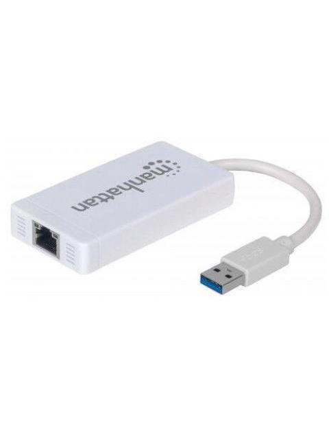 MANHATTAN HUB USB A 3.0 DE 3 PUERTOS 1X RJ-45 5000 MBIT-S BLANCO - Imagen 4