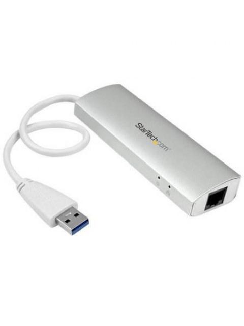 STARTECH  HUB CONCENTRADOR DE 3 PUERTOS USB A 3.0 CON ADAPTADOR DE RED ETHERNET GIGABIT - Imagen 2