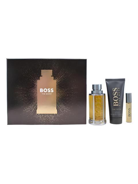 HUGO BOSS THE SCENT SET DE 3 PZ CON MINIATURA PARA HOMBRE
