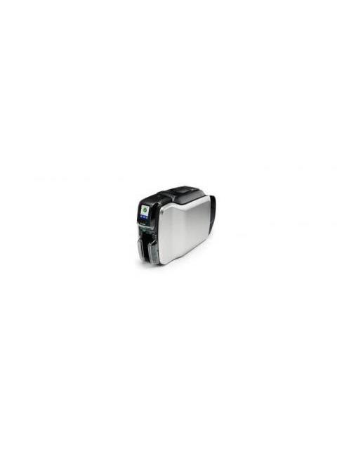 ZEBRA ZC300 IMPRESORA DE CREDENCIALES TRANSFERENCIA TERMICA 2 CARAS 300 X 300DPI USB 2.0 ETHERNET NEGRO-PLATA - INCLUYE CARDSTUDIO 2.0 STANDARD-200 TARJETAS PVC-CINTA YMCKOK - Imagen 2
