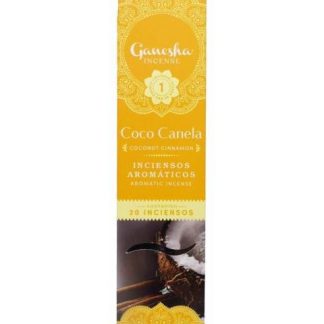 INCIENSO AROMATICO COCO CANELA 20 PZAS GANESHA