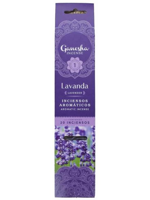 INCIENSO AROMATICO LAVANDA 20 PZAS GANESHA