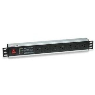 INTELLINET BARRA MULTICONTACTO DE 7 POSICIONES PARA RACK-GABINETE 19 - TIPO EEUU