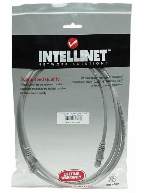 INTELLINET CABLE PATCH CAT5E UTP 100% COBRE RJ-45 MACHO - RJ-45 MACHO 15.2 METROS GRIS - Imagen 4
