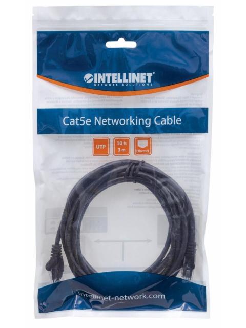 INTELLINET CABLE PATCH CAT6 UTP RJ-45 MACHO - RJ-45 MACHO 5 METROS NEGRO - Imagen 4