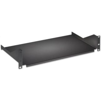 INTELLINET CHAROLA FIJA PARA RACK 40CM 2U HASTA 25KG NEGRO