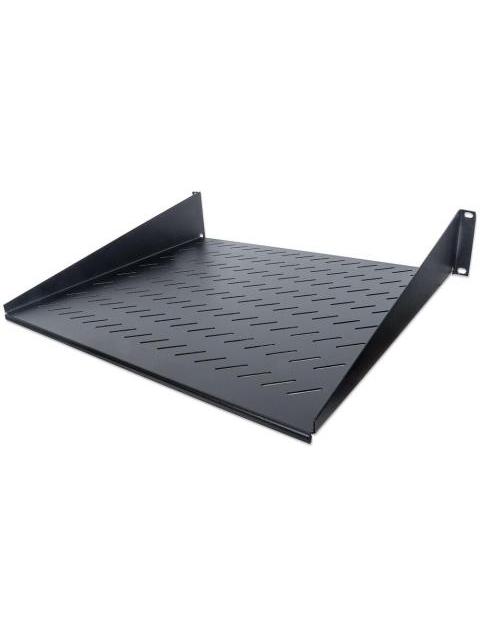 INTELLINET CHAROLA FIJA PARA RACK 40CM 2U HASTA 25KG NEGRO
