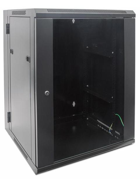 INTELLINET GABINETE PARA PARED 19 9U HASTA 30KG NEGRO - Imagen 2