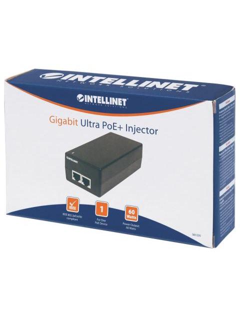 INTELLINET INYECTOR DE CORRIENTE POE GIGABIT 561235 60W 2X RJ-45 - Imagen 8