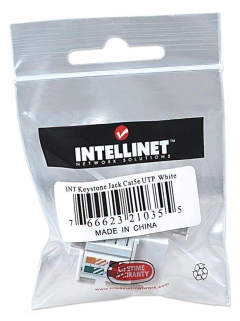 INTELLINET JACK CATEGORIA 5E RJ-45 BLANCO