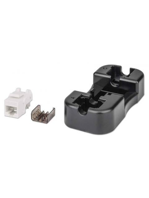 INTELLINET JACK DE RED CAT6A UTP RJ-45 BLANCO-NEGRO - Imagen 5