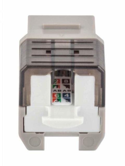 INTELLINET JACK DE RED CAT6A UTP RJ-45 GRIS - Imagen 4