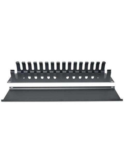 INTELLINET ORGANIZADOR HORIZONTAL DE CABLES 19 2U NEGRO - Imagen 4