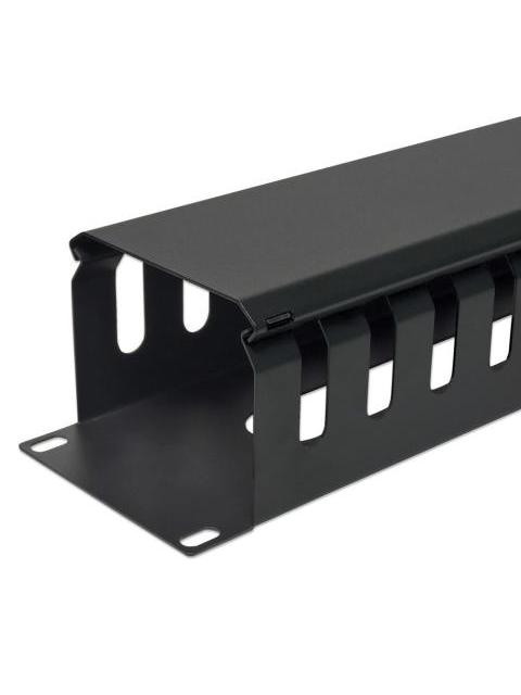 INTELLINET ORGANIZADOR HORIZONTAL DE CABLES 19 2U NEGRO - Imagen 5