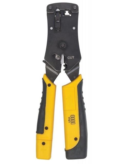 INTELLINET PINZA CRIMPEADORA 780124 RJ-11-RJ-12-RJ-22-RJ-45 NEGRO-AMARILLO - Imagen 3