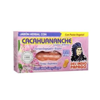 JABON HERBAL CON CACAHUANANCHE 125GR TEPEZCOHUITE DEL INDIO PAPAGO