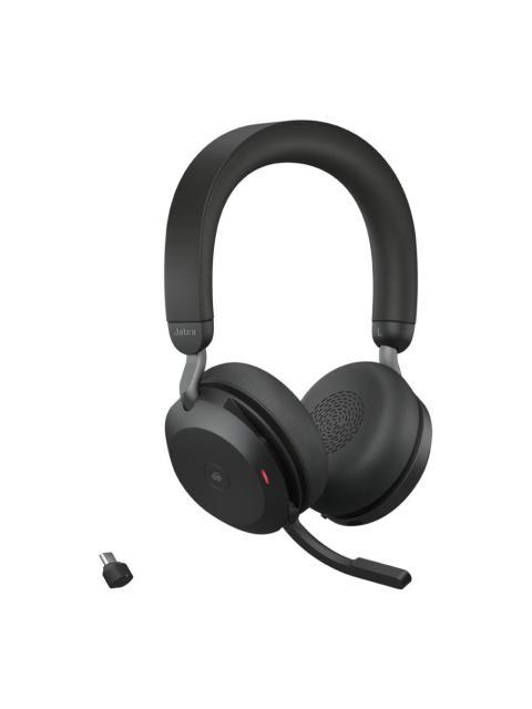 JABRA AUDIFONOS CON MICROFONO EVOLVE2 75 MS BLUETOOTH INALAMBRICO USB-C NEGRO - CON SOPORTE DE CARGA - Imagen 3