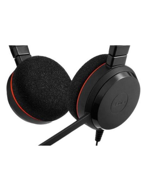 JABRA AUDIFONOS CON MICROFONO EVOLVE 20 UC STEREO ALAMBRICO USB NEGRO - Imagen 2