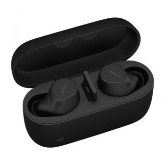JABRA AUDIFONOS EVOLVE2 BUDS INALAMBRICO BLUETOOTH 5.2 NEGRO - INCLUYE BASE DE CARGA INALAMBRICA