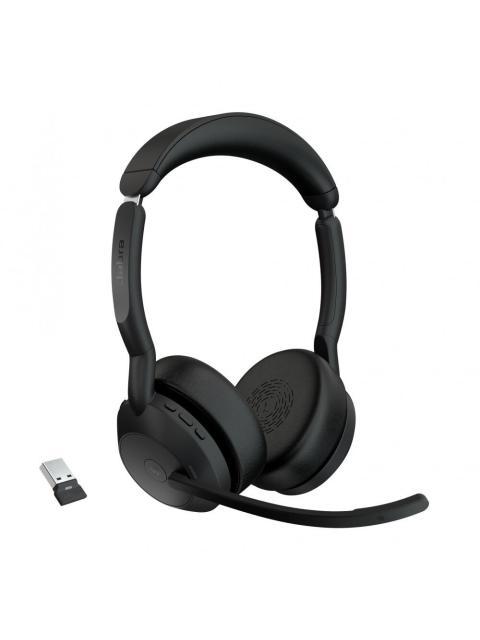 JABRA AURICULARES EVOLVE2 55 MS STEREO INALAMBRICO BLUETOOTH USB A-C NEGRO