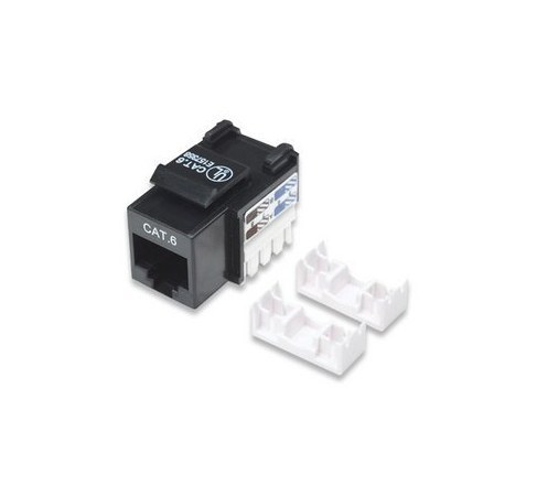 INTELLINET 210720 JACK CATEGORIA 6 DE IMPACTO RJ-45 NEGRO - Imagen 2