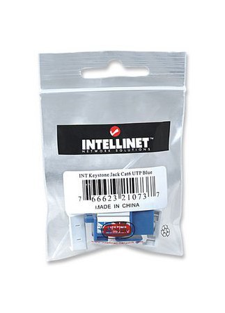 INTELLINET JACK CATEGORIA 6 RJ-45 AZUL - Imagen 3