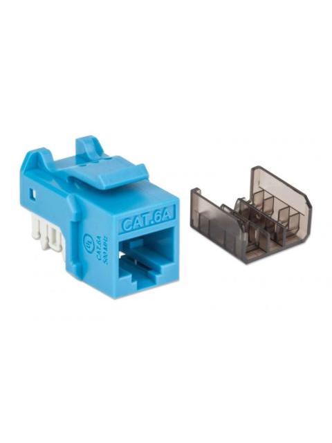 INTELLINET JACK DE RED CAT6A UTP RJ-45 AZUL-NEGRO - Imagen 3