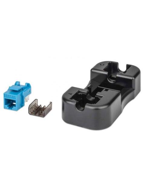 INTELLINET JACK DE RED CAT6A UTP RJ-45 AZUL-NEGRO - Imagen 5