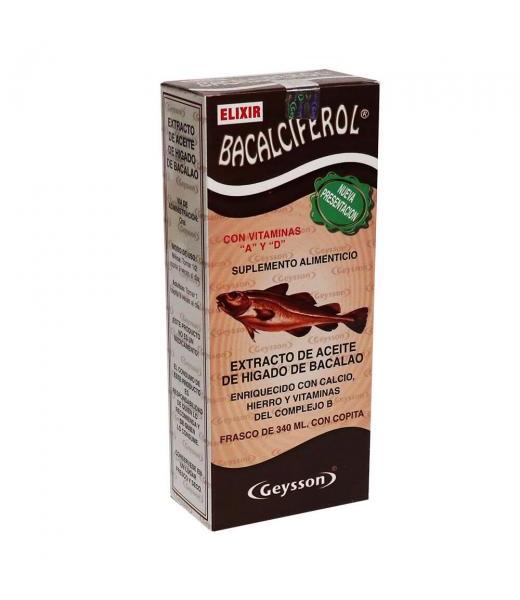 JARABE BACALCIFEROL 340ML. CON VIT A Y D EXTRACTO DE ACEITE DE HI GEYSSON