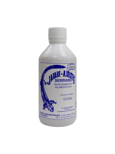 JARABE DE AJOLOTES SERRANO 240ML. PRODUCTOS SERRANO