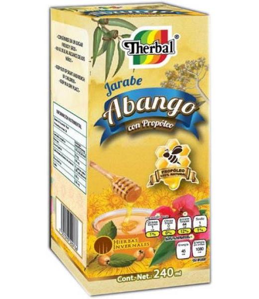 JARABE VRJ ABANGO SABOR PROPOLEO 240ML. REMEDIO HERBOLARIO THERBAL