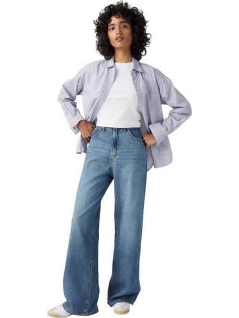 JEANS BAGGY CINTURA ALTA GRIS LEVIS STRAUSS