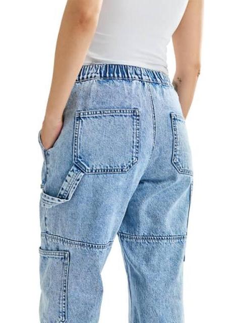 JEANS CARGO CINTURA ALTA GRIS ATMOSPHERE DNM - Imagen 3