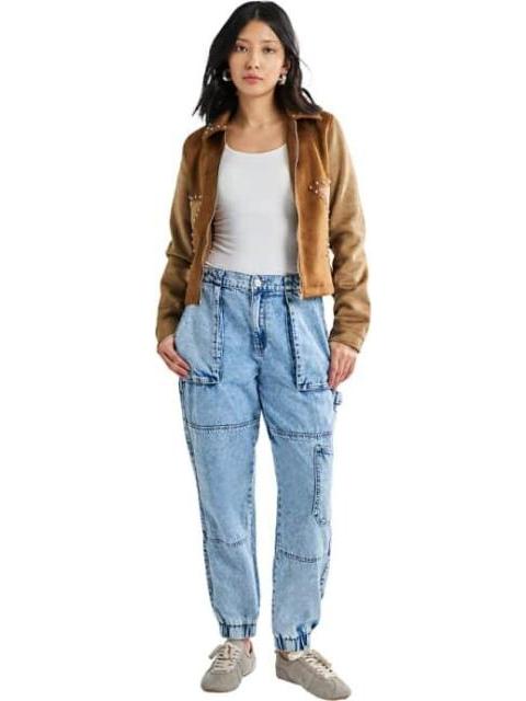 JEANS CARGO CINTURA ALTA GRIS ATMOSPHERE DNM - Imagen 4