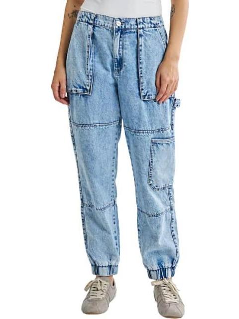 JEANS CARGO CINTURA ALTA GRIS ATMOSPHERE DNM - Imagen 5
