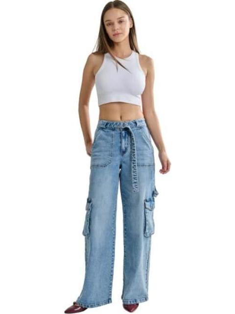 JEANS CARGO GRIS SANTA LOLA