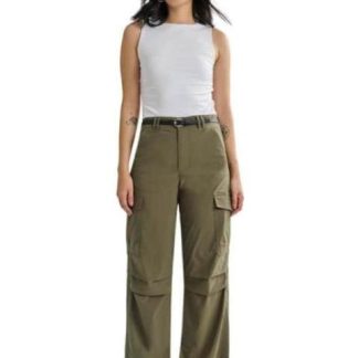 JEANS CARGO VERDE OLIVO SANTA LOLA