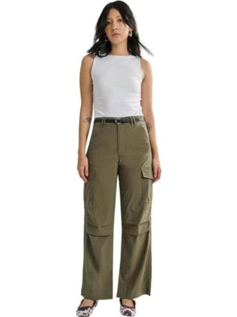 JEANS CARGO VERDE OLIVO SANTA LOLA