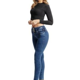 JEANS CINTURA ALTA GRIS FERGINO