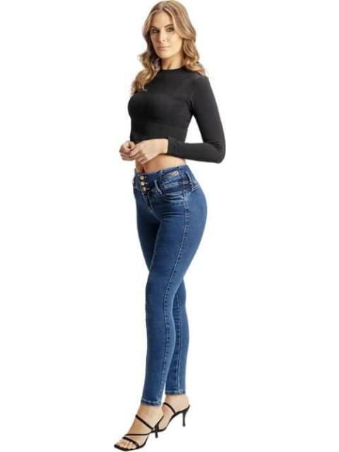 JEANS CINTURA ALTA GRIS FERGINO