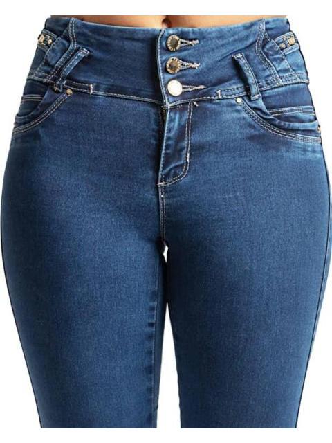 JEANS CINTURA ALTA GRIS FERGINO - Imagen 3