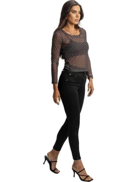 JEANS CINTURA ALTA NEGRO FERGINO - Imagen 2