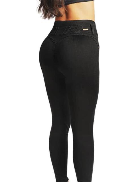 JEANS CINTURA ALTA NEGRO FERGINO - Imagen 3